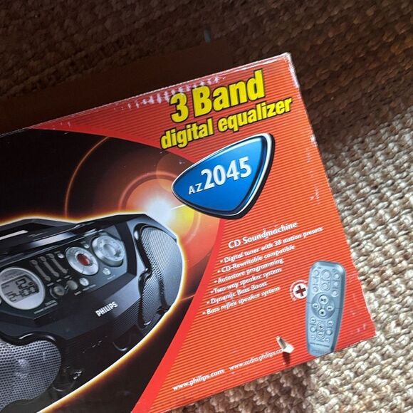 Vintgage Philips AZ2045 Black CD Soundmachine Digital Equalizer cassette player - Picture 12 of 15